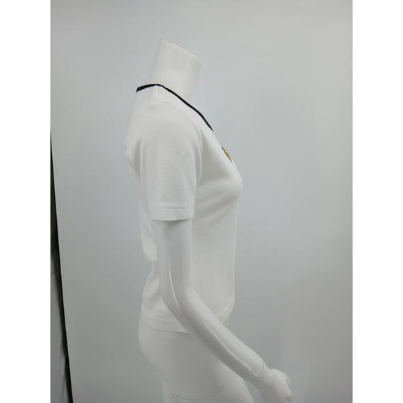 Vintage Ferrari Womens Baby Tee T-Shirt Y2K Official Licensed Product Cotton - Picture 3 of 10